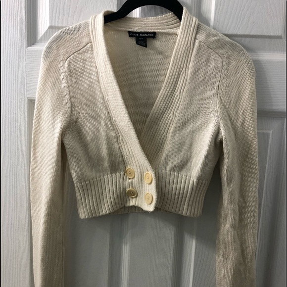 Club Monaco cropped cardigan - Picture 1 of 8
